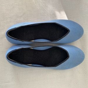 Rothy's size 9.5 Ice Blue Merino Wool Flat - RETIRED!